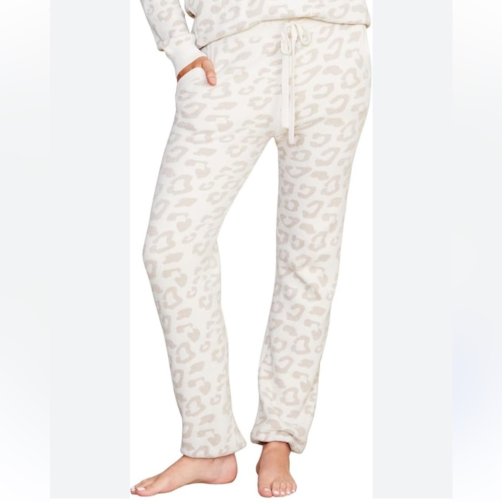 Barefoot Dreams Cozychic Leopard Print Joggers
